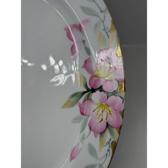 VTG Noritake Azalea 12"x9" Oval Serving Platter Floral Handpainted Japan Made - Picture 5 of 9
